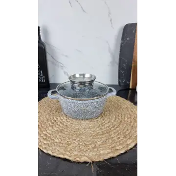 0316-SN Каструля 1,2л антипр.покриття скл.кришка індукція Мармур ᐉ 0316-SN - - класная цена в ProPosud 2