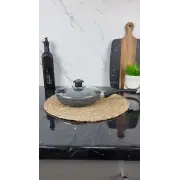 FPG-205 Сковорідка 20см антипр.покриття скл.кришка Граніт ᐉ FPG-205 - - класная цена в ProPosud