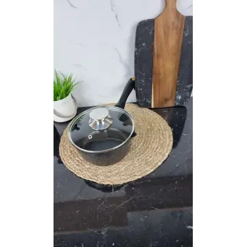 0718-BL Ковш 1,9л антипр.покрытие стек.кришка индукция Мрамор 2