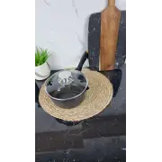 0718-BL Ковш 1,9л антипр.покрытие стек.кришка индукция Мрамор