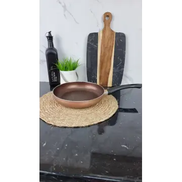 FPM-242 Сковорідка 24см антипр.покриття скл.кришка Мармур Бронза ᐉ FPM-242 - - класная цена в ProPosud 2