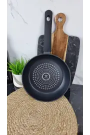 QD-D328-L Сковорідка 28см антипр.покриття скл.кришка Diamond
