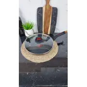 QD-F-T-0326 L Сковорідка 26см антипр.покриття скл.кришка термоіндикатор Мармур