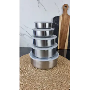 YT10810 Набор судков 5-пр. нерж.сталь с пл.крышкой 10/12/14/16/18см ᐉ YT10810 - - класная цена в ProPosud 2