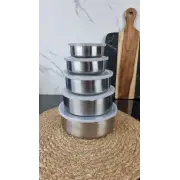 YT10810 Набор судков 5-пр. нерж.сталь с пл.крышкой 10/12/14/16/18см ᐉ YT10810 - - класная цена в ProPosud