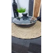 QD-F0324-L Сковорідка 24см антипр.покриття скл.кришка Мармур ᐉ QD-F0324-L - - класная цена в ProPosud