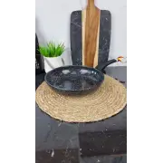 QD-F0324-L Сковорідка 24см антипр.покриття скл.кришка Мармур ᐉ QD-F0324-L - - класная цена в ProPosud