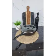 FPN-261 D Сковорідка глибока 26см антипр.покриття скл.кришка NON STICK Чорний ᐉ FPN-261 D - - класная цена в ProPosud