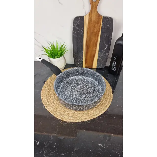 QD-FD324 Сковорода глубокая 24см антипр.покрытие Мрамор