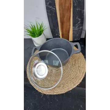 YS8020-G Кастрюля 2,0л антипр.покрытие стек.крышка индукция Серый 2