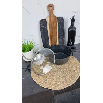 YS8020-B Кастрюля 2,0л антипр.покрытие стек.крышка индукция Чорный 2