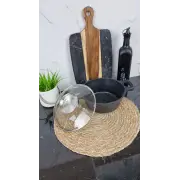 YS8020-B Кастрюля 2,0л антипр.покрытие стек.крышка индукция Чорный