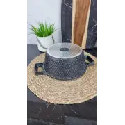 YS8020-B Кастрюля 2,0л антипр.покрытие стек.крышка индукция Чорный