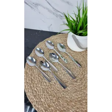 ABA 110C Ложка чайная Гладкая Квадрат (6шт/уп)