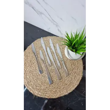 ABA110E Нож столовый Гладкий Квадрат (6шт/уп)