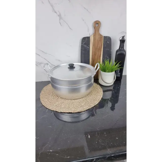 Кастрюля алюминиевая сферическая 8,0л ᐉ - - класная цена в ProPosud