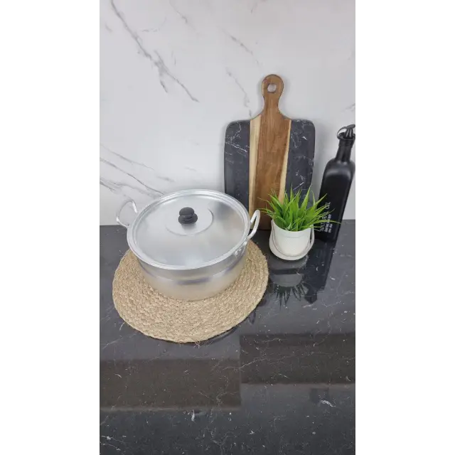 Кастрюля алюминиевая сферическая 8,0л ᐉ - - класная цена в ProPosud