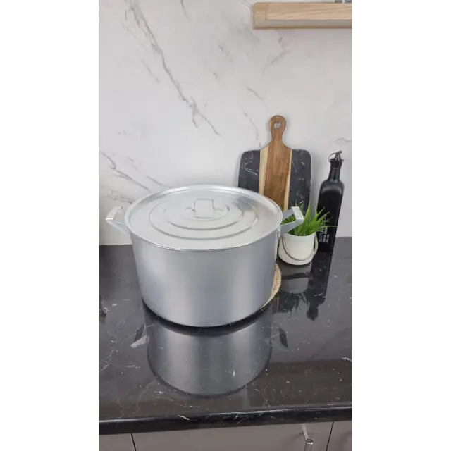 Каструля алюминиевая цилиндрическая 20л ᐉ - - класная цена в ProPosud