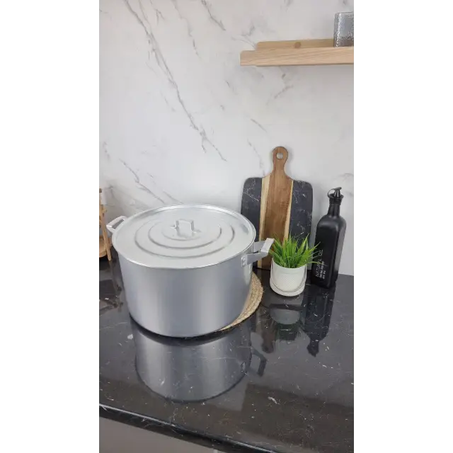 Каструля алюминиевая цилиндрическая 20л ᐉ - - класная цена в ProPosud