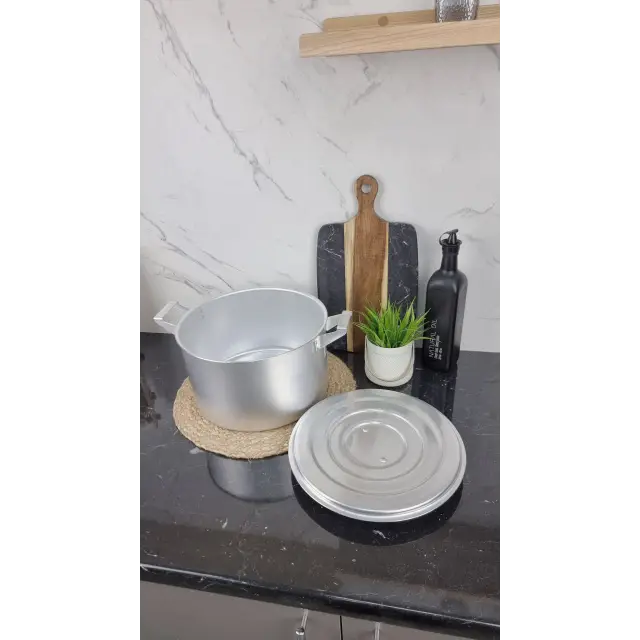 Кастрюля алюминиевая цилиндрическая 10л ᐉ - - класная цена в ProPosud