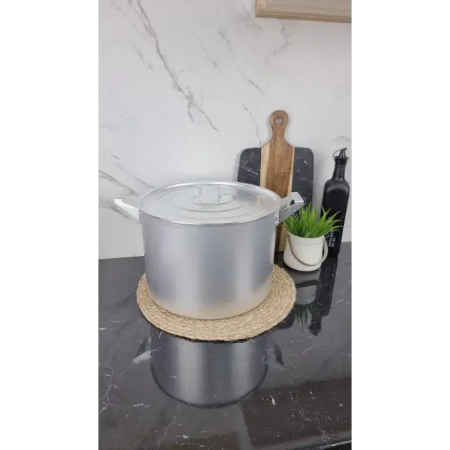 Кастрюля алюминиевая цилиндрическая 15л ᐉ - - класная цена в ProPosud