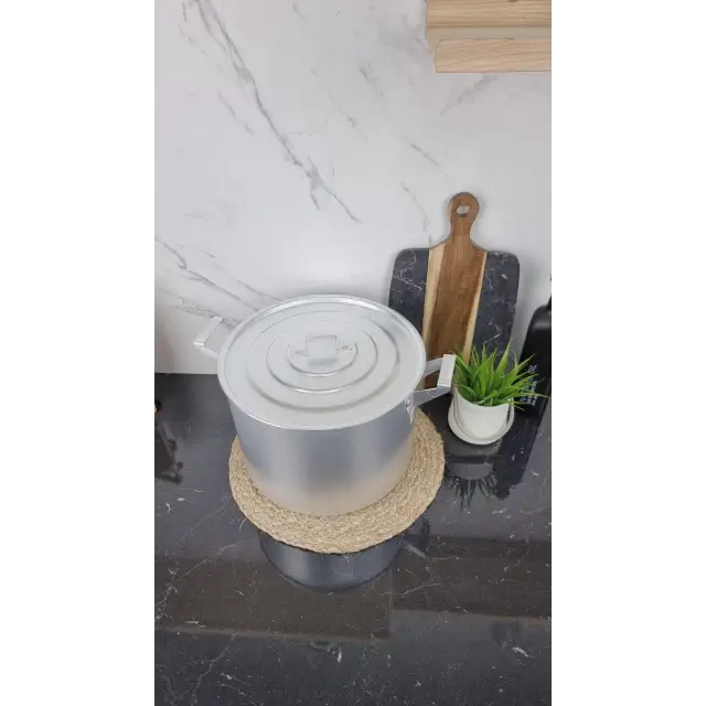 Кастрюля алюминиевая цилиндрическая 15л ᐉ - - класная цена в ProPosud