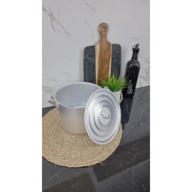 Кастрюля алюминиевая цилиндрическая 4,5л ᐉ - - класная цена в ProPosud