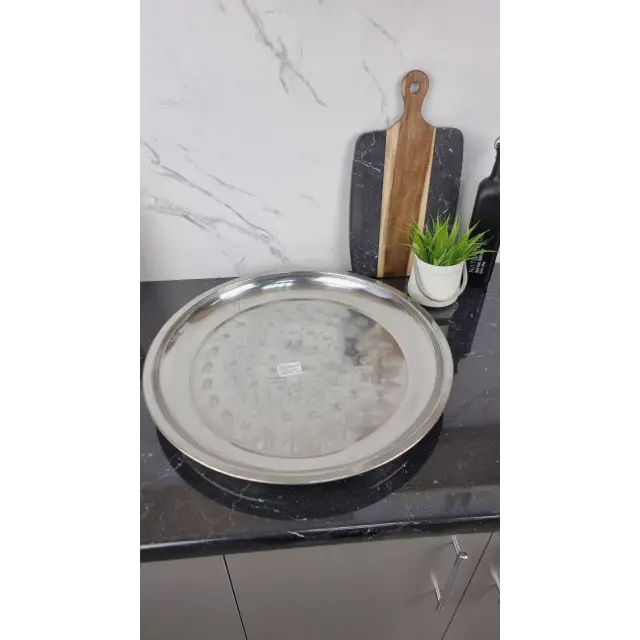 2285 Поднос круглый 50см нерж.сталь ᐉ 2285 - - класная цена в ProPosud