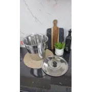 B005-8L Ведро с крышкой 8,0л пластиковая ручка нерж.сталь ᐉ B005-8L - - класная цена в ProPosud