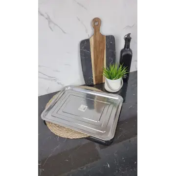 B004-45 Противень прямоугольный 45*35*4см нерж.сталь ᐉ B004-45 - - класная цена в ProPosud 2