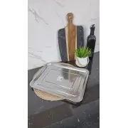 B004-45 Противень прямоугольный 45*35*4см нерж.сталь ᐉ B004-45 - - класная цена в ProPosud