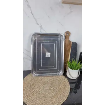 B004-45 Противень прямоугольный 45*35*4см нерж.сталь ᐉ B004-45 - - класная цена в ProPosud