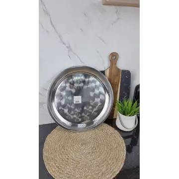 B002-30 Поднос круглый 30см нерж.сталь ᐉ B002-30 - - класная цена в ProPosud