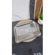 B003-36 Поднос прямоугольный 36*27*2см нерж.сталь ᐉ B003-36 - - класная цена в ProPosud