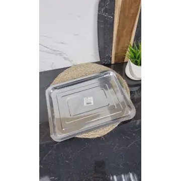 B003-40 Поднос прямоугольный 40*30*2см нерж.сталь ᐉ B003-40 - - класная цена в ProPosud 2