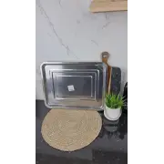 B003-45 Поднос прямоугольный 45*35*2см нерж.сталь ᐉ B003-45 - - класная цена в ProPosud