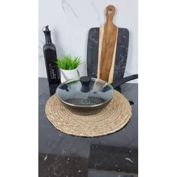 QD-DD328-L Сковорода глубокая 28см антипр.покрытие стек.крышка Diamond