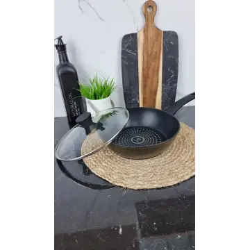 QD-DD328-L Сковорода глубокая 28см антипр.покрытие стек.крышка Diamond 2