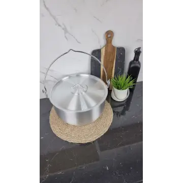 Казан алюминиевый 15л туристический с дужкой