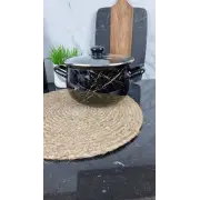 700 A Кастрюля глубокая 3,1л d-18см Черный Мрамор