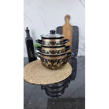 553 A Набор кастрюль 3-пр. стк/кр. Версаль