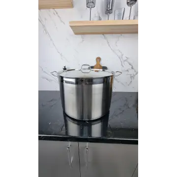 ZB-40 Кастрюля цилиндрическая 35л нерж.сталь нерж.крышка ᐉ ZB-40 - - класная цена в ProPosud