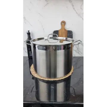 ZB-30 Кастрюля цилиндрическая 16л нерж.сталь нерж.крышка ᐉ ZB-30 - - класная цена в ProPosud