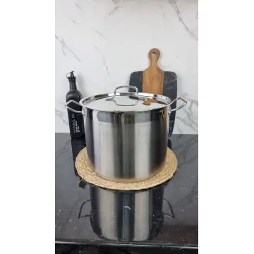 ZB-28 Кастрюля цилиндрическая 13л нерж.сталь нерж.крышка ᐉ ZB-28 - - класная цена в ProPosud