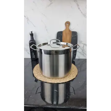 ZB-26 Кастрюля цилиндрическая 11л нерж.сталь нерж.крышка ᐉ ZB-26 - - класная цена в ProPosud