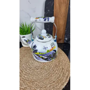 3W Чайник 2,0л керамическая ручка Лаванда 2