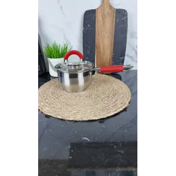 ZB-1,3 RR Ківш 1,3л нерж.сталь скл.кришка RED ᐉ ZB-1,3 RR - - класна ціна в ProPosud