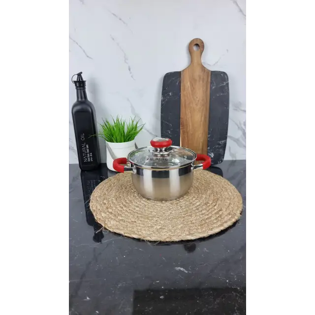 ZB-1,9 CR Кастрюля сферическая 1,9л нерж.сталь стекл.крышка RED ᐉ ZB-1,9 CR - - класная цена в ProPosud