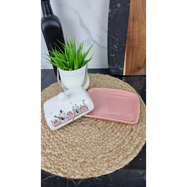 ZFC 046 SC Масленка керам. Поющие котики