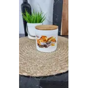 ZFC 465 BZ Банка керам. 450мл дерев. крышкой Хлеб